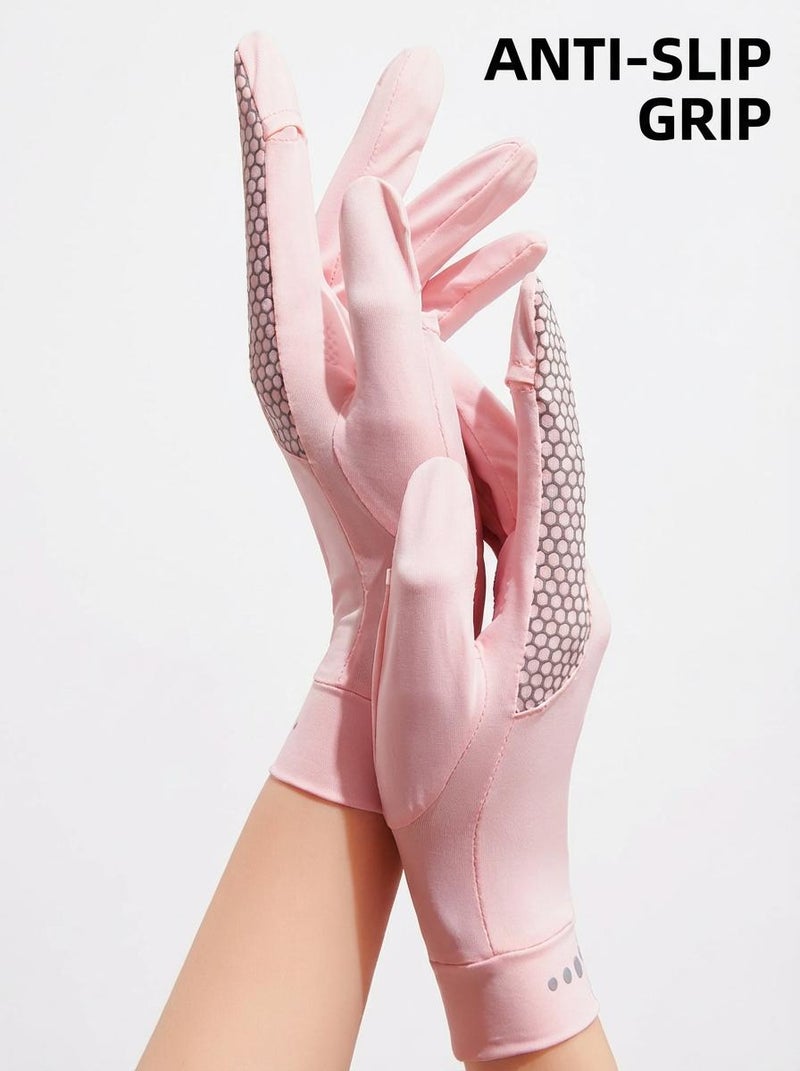 Women's Driving Gloves,Non-Slip Sun Protection Summer Uv Protection Long Gloves - Image 3